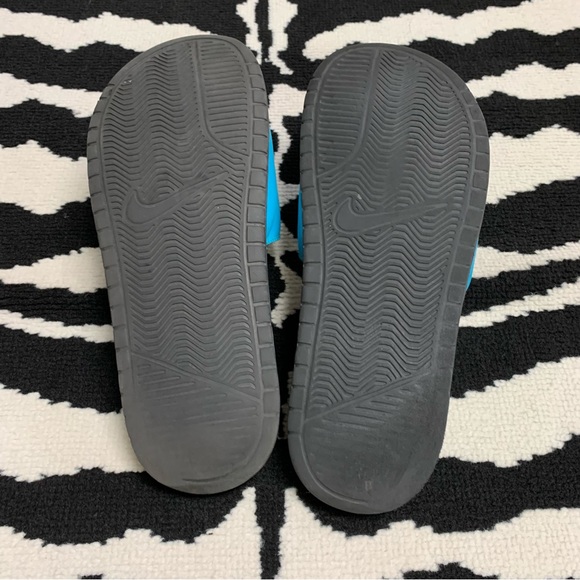 Nike Benassi Sport Slide Sandal Blue/Yellow Size 9 - Picture 8 of 8